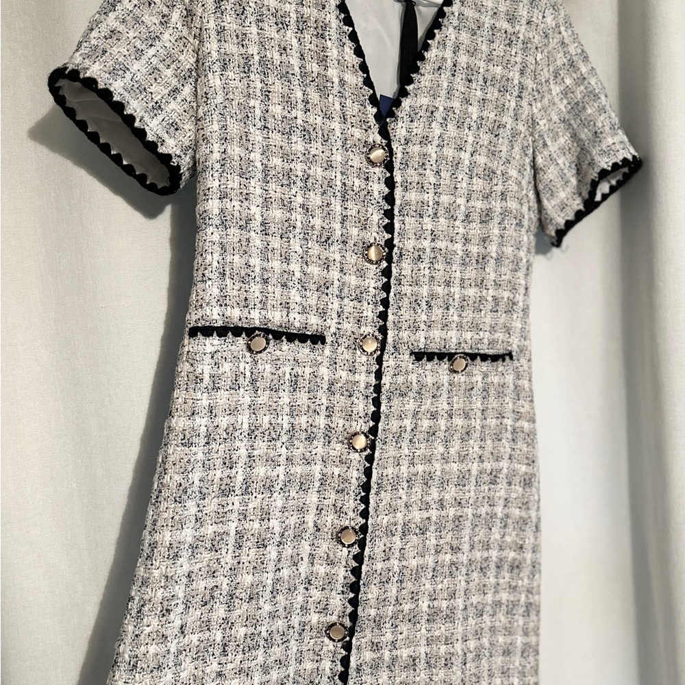 Tuckernuck -Pomander place White Tweed Josephine Dress - Picture 3 of 3